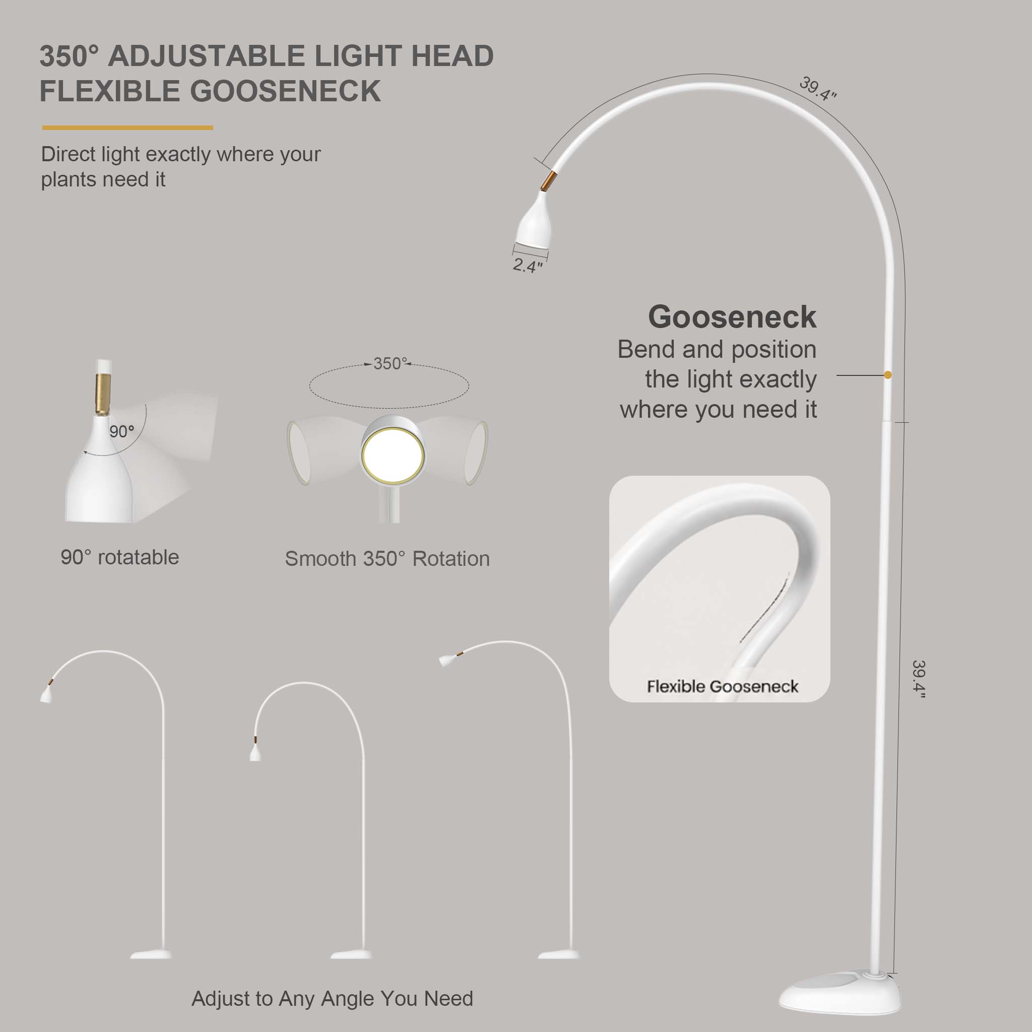 SpectrumGro Aesthetic Floor Grow Light