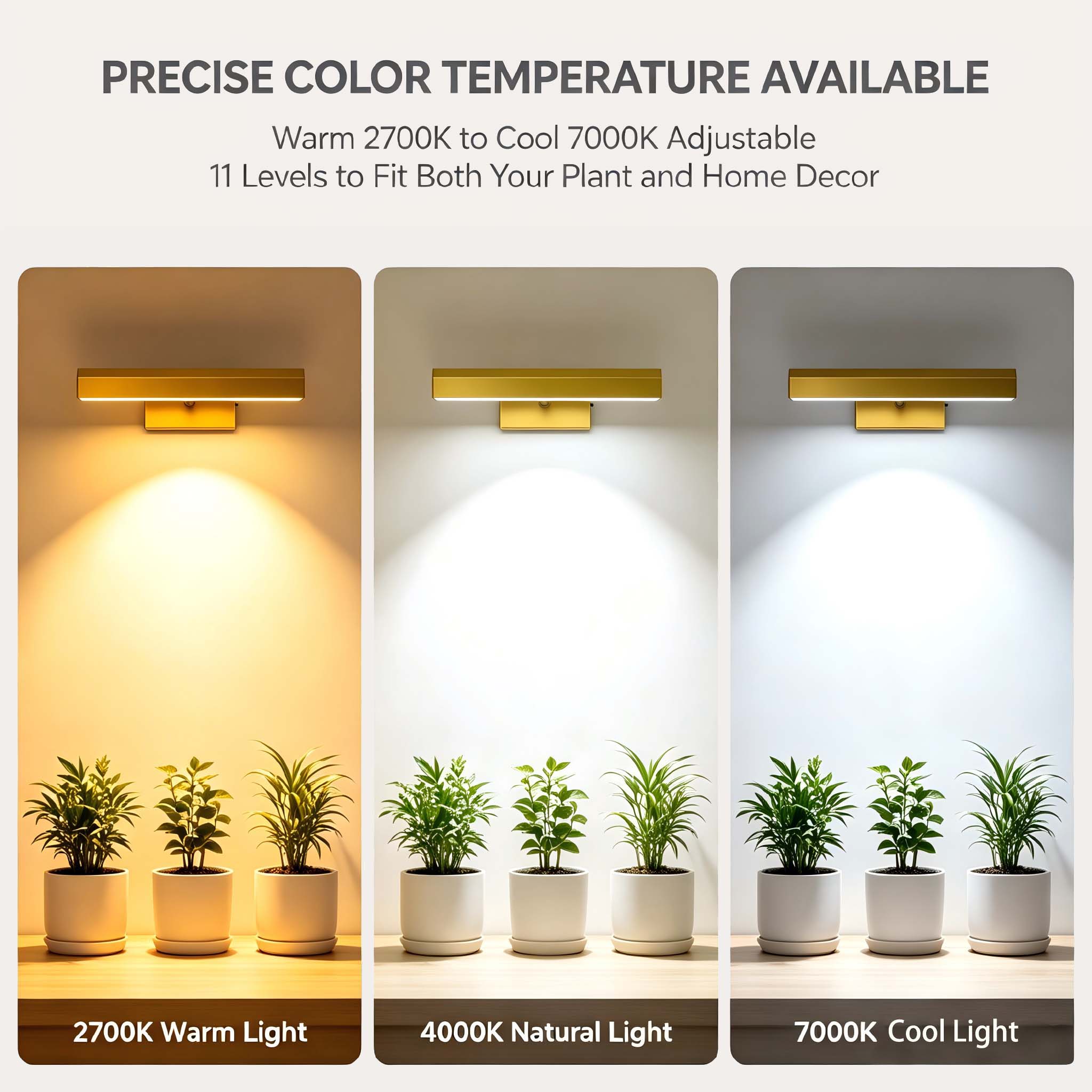 SpectrumGro Wall Mount Aesthetic Grow Light 18"